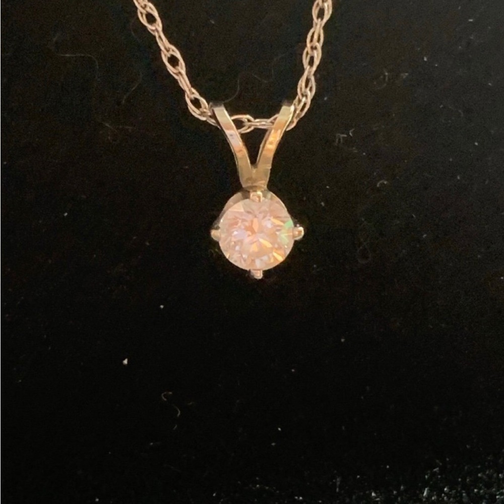 .45 cttw 14k Gold Diamond Pendant